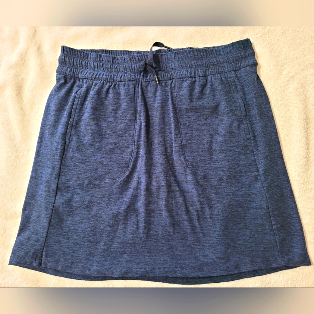 Blue Casual Skort